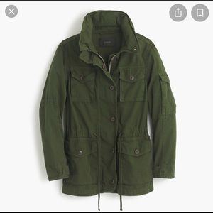 J. Crew Field Jacket Dark Green